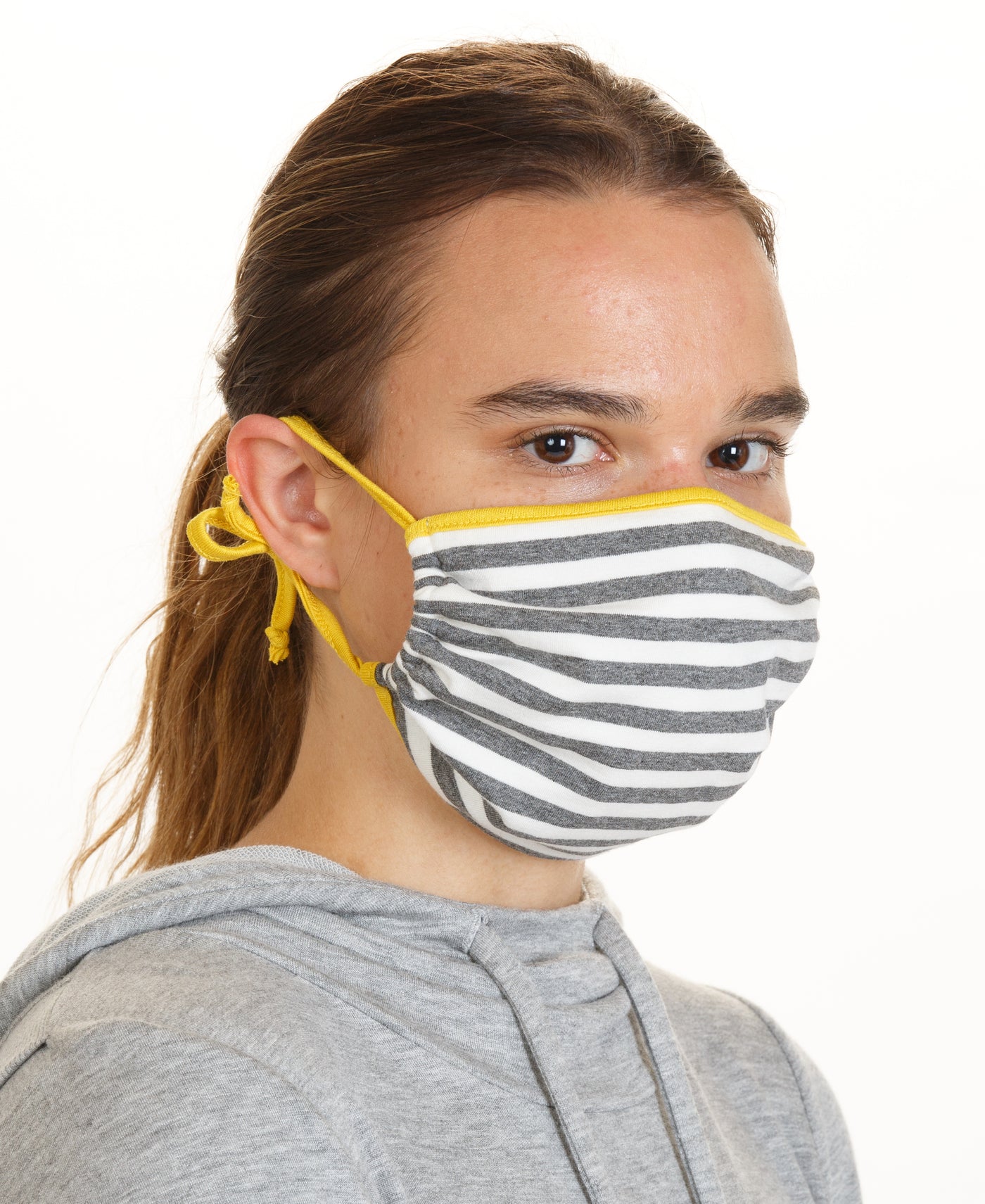 Nautica - Grey Stripe & Soliel- 2Pack Face Masks with spunbond protective barrier