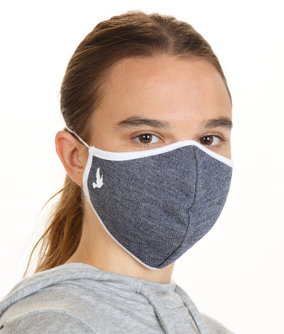Zero - Denim & White - 2Pack Face Masks with spunbond protective barrier